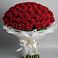 Букет 101 Красная роза Блэк Мэджик в Соболево