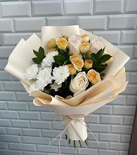 Букет цветов из:  Розы и Хризантемы в Соболево