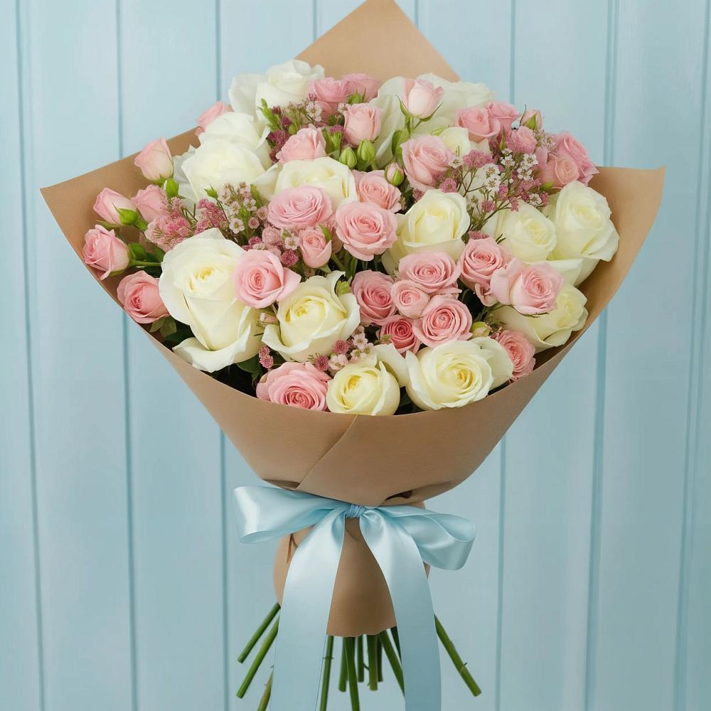 Букет цветов из: Розы в Соболево