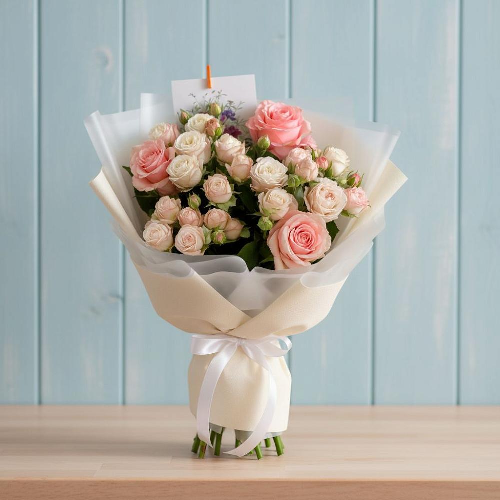 Букет цветов из: Розы в Соболево