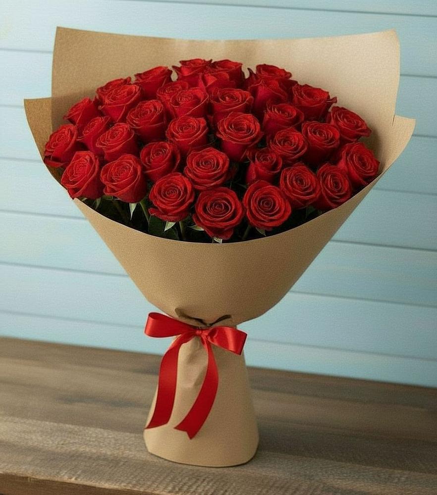 Букет Красные розы Милано в Соболево