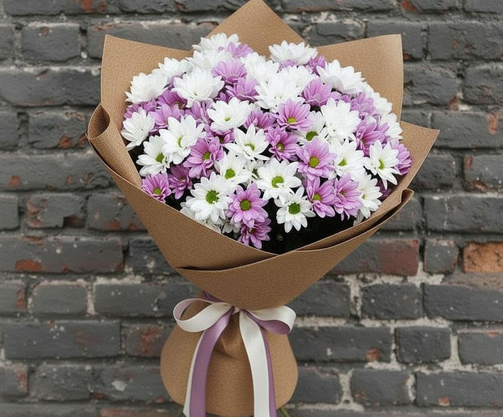 Букет цветов из: Хризантемы в Соболево