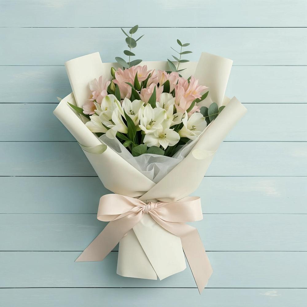 Букет цветов из: Альстромерии в Соболево