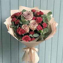 Букет цветов из:  Гвоздики и Розы #REPLACE_PRED# Соболево