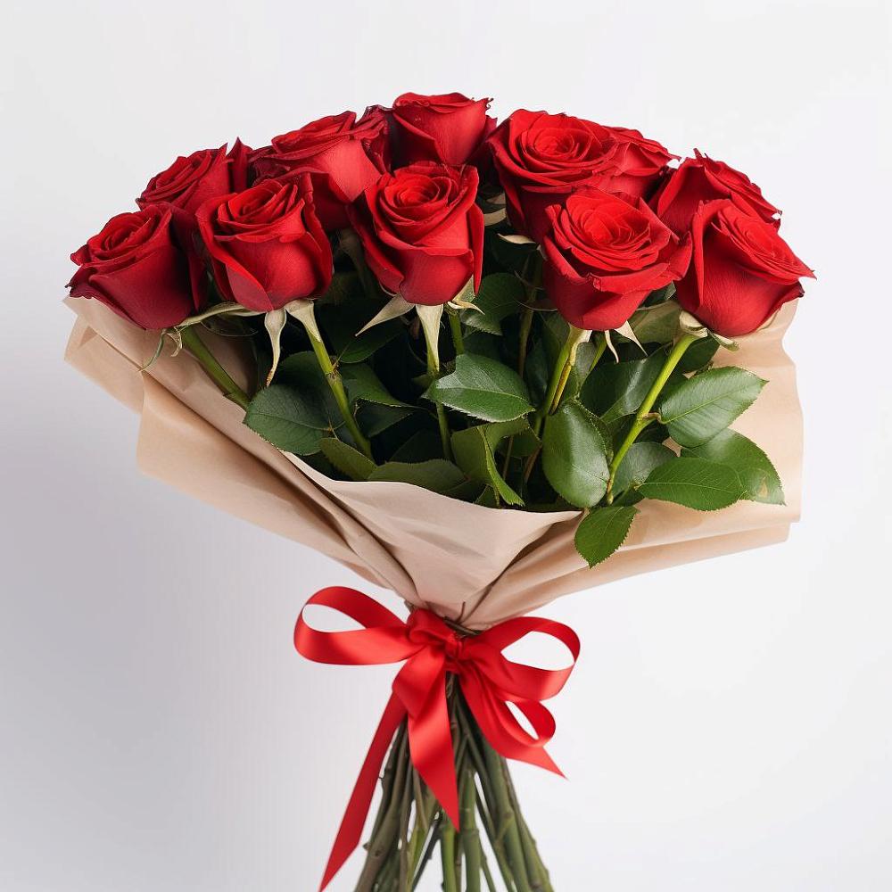 Букет 11 Красных роз Эдлесс Лав в Соболево