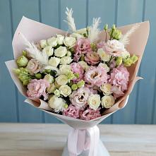 Букет цветов из:  Альстромерии и Розы #REPLACE_PRED# Соболево