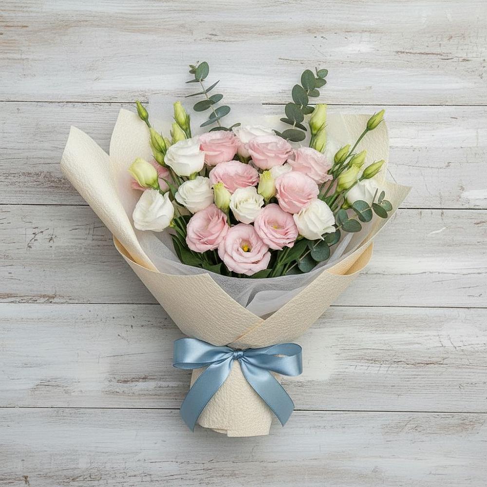 Букет цветов из: Лизиантусы в Соболево